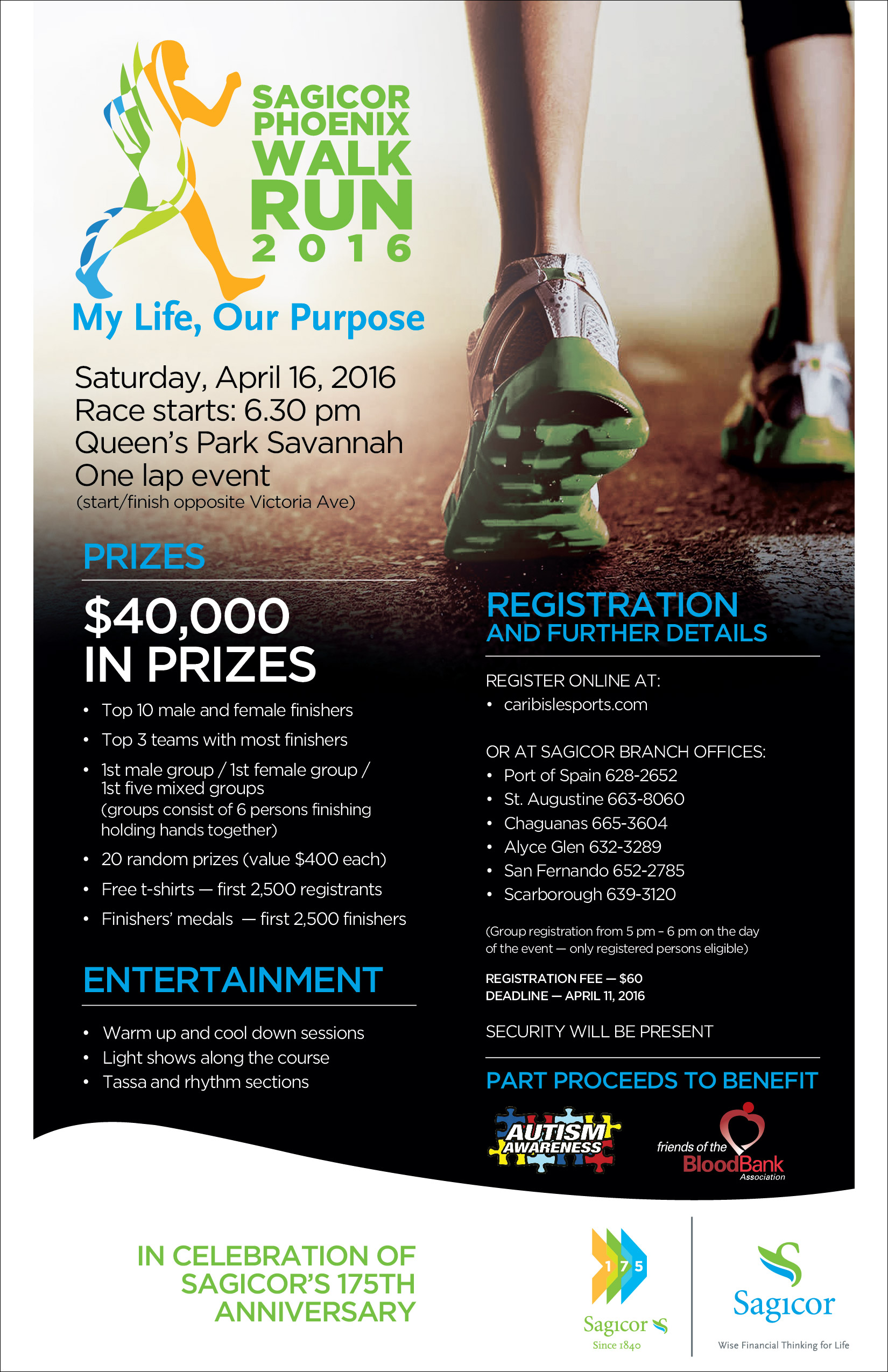 Sagicor Phoenix Run/Walk Poster